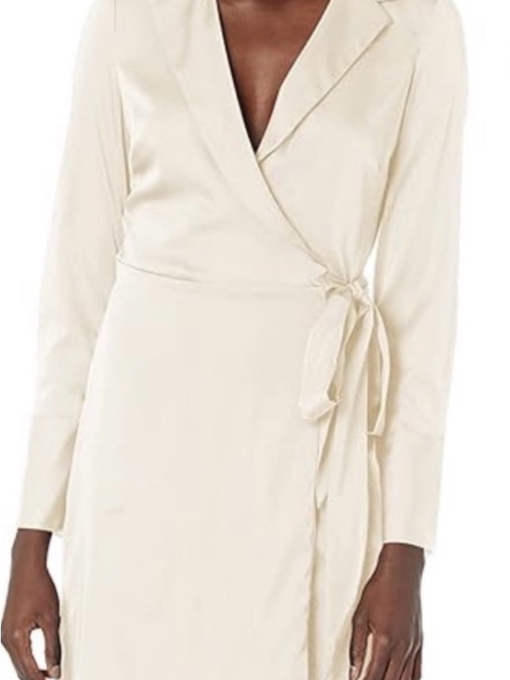 Guess Cream Wrap Robe Dress